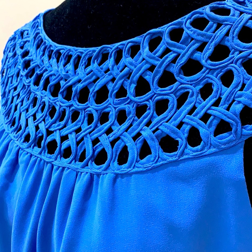 Umgee USA blue high low dress. Size: small - Picture 5 of 8